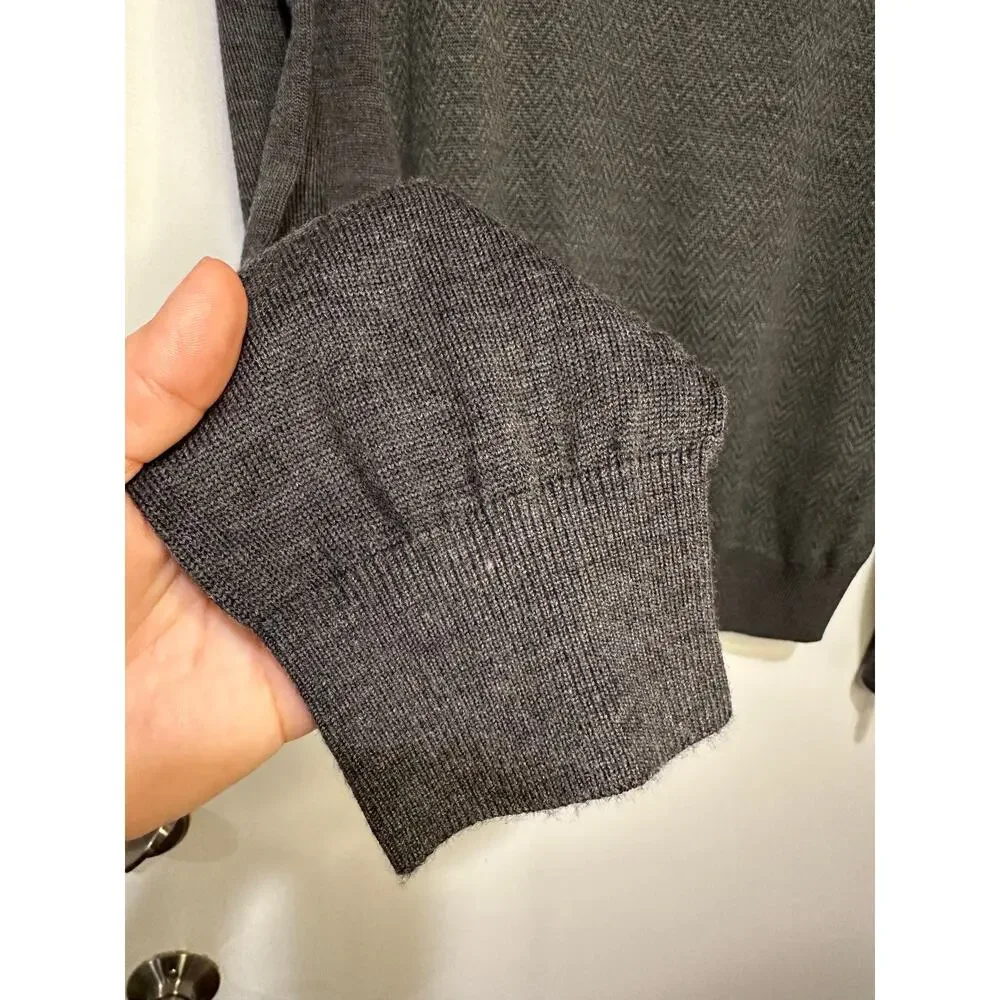 Linea Rosso Nordstrom Men's Charcoal Merino Wool Sweater Size XXL New w/ Tags